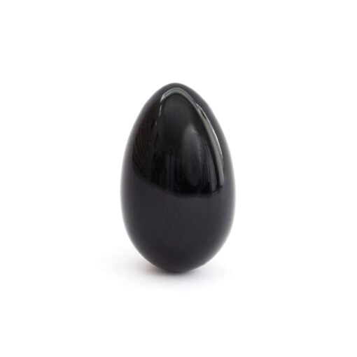 Yoni Ei aus Obsidian in der Größe M